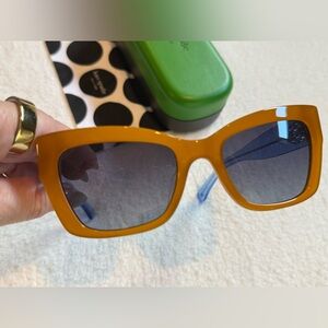 Kate Spade Valeria Orange and Blue Sunglasses